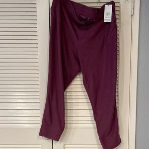 Gaiam Asana Jogger super soft plum color pant 1X